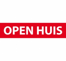 Open Huis sticker Makelaar